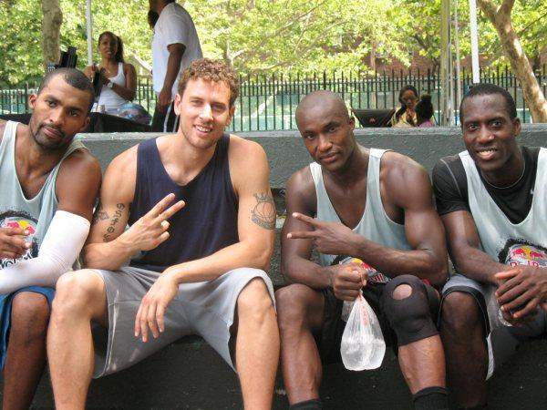 With Teammate Dee Morris and friends