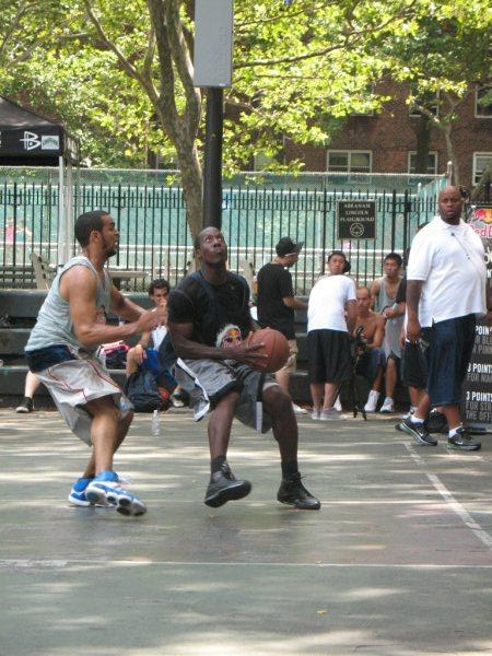 Going up to the hoop